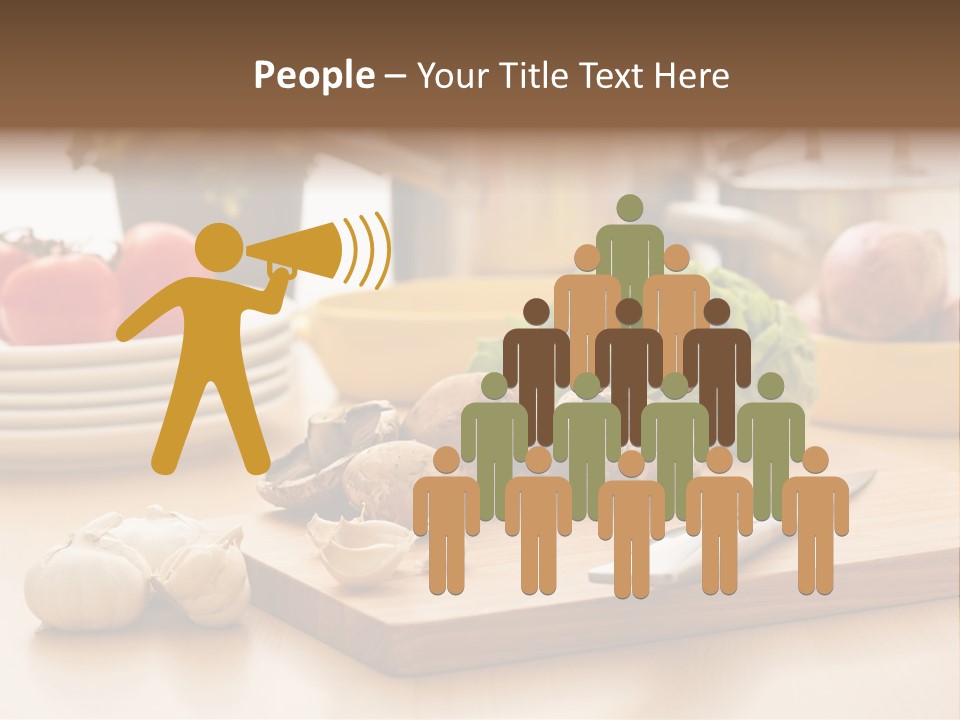 A Wooden Cutting Board Topped With Lots Of Vegetables PowerPoint Template