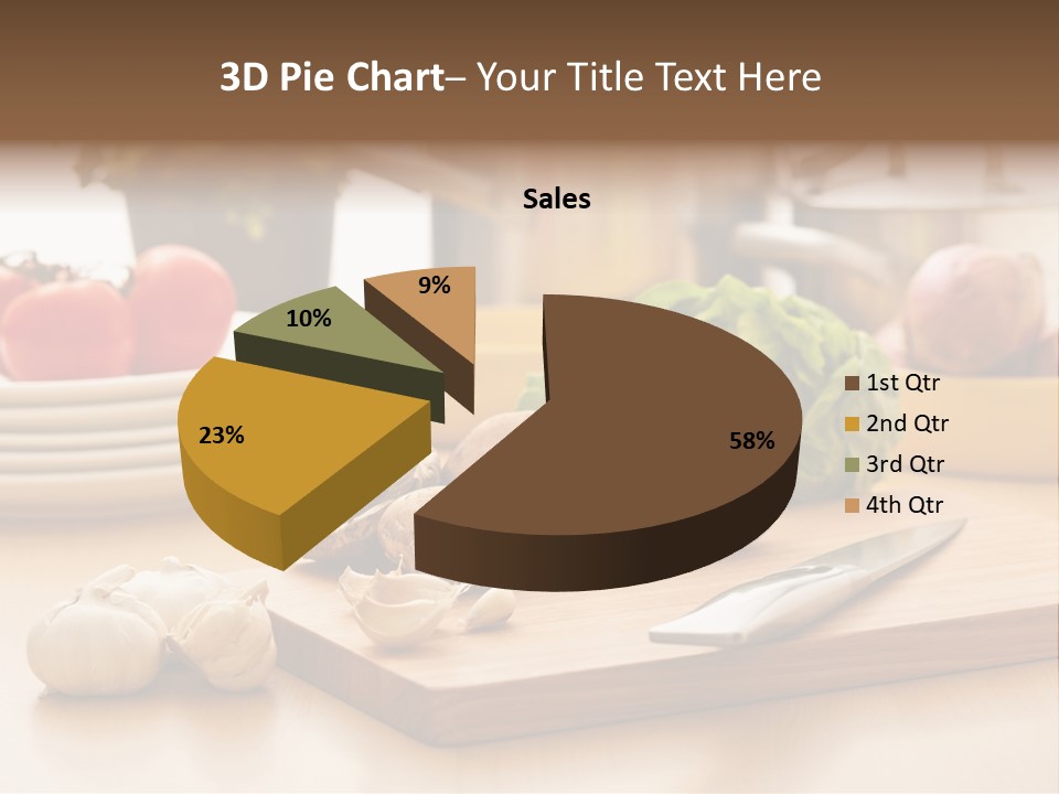 A Wooden Cutting Board Topped With Lots Of Vegetables PowerPoint Template