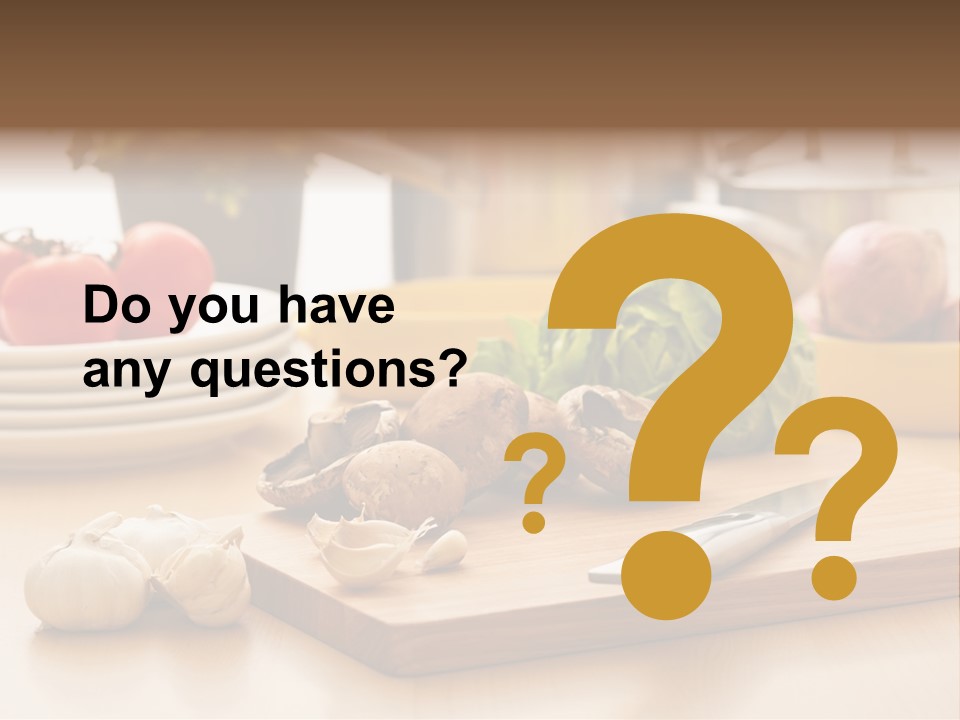 A Wooden Cutting Board Topped With Lots Of Vegetables PowerPoint Template