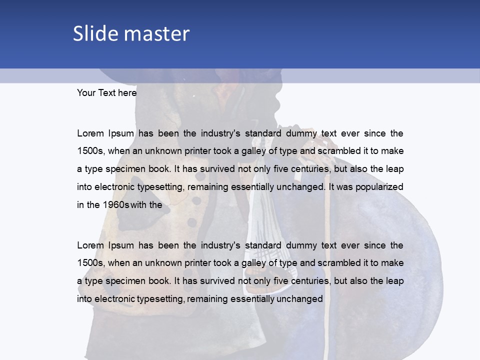 Steps Europe Blue PowerPoint Template