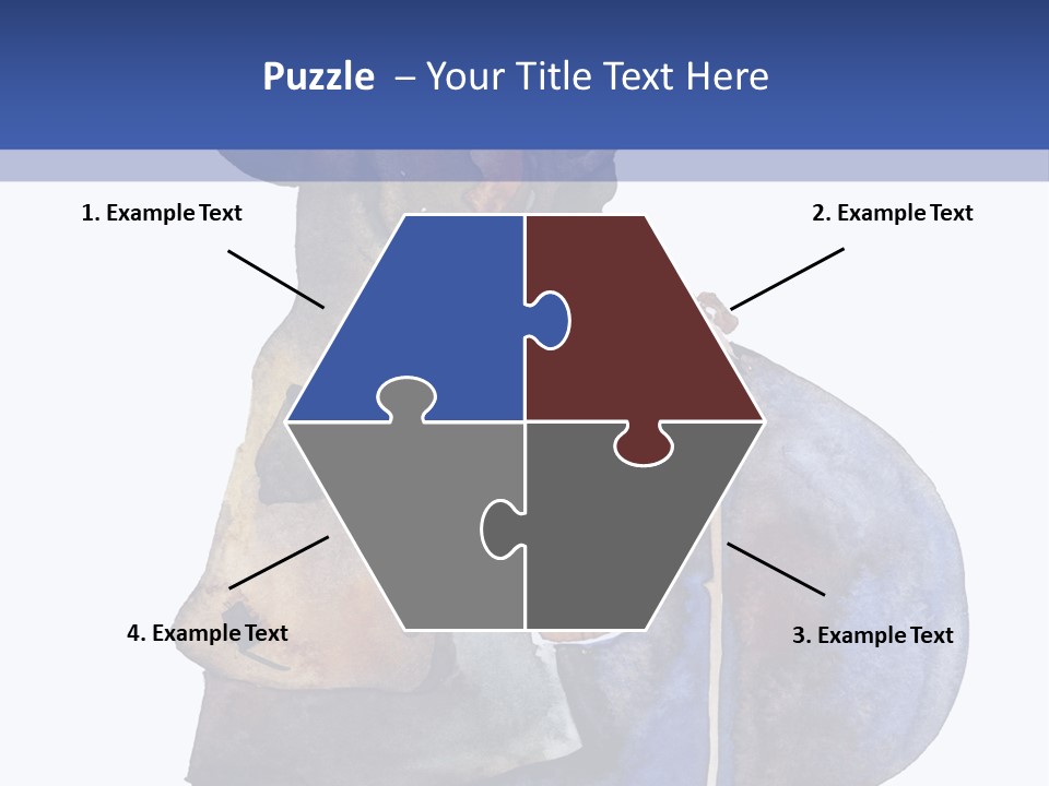 Steps Europe Blue PowerPoint Template