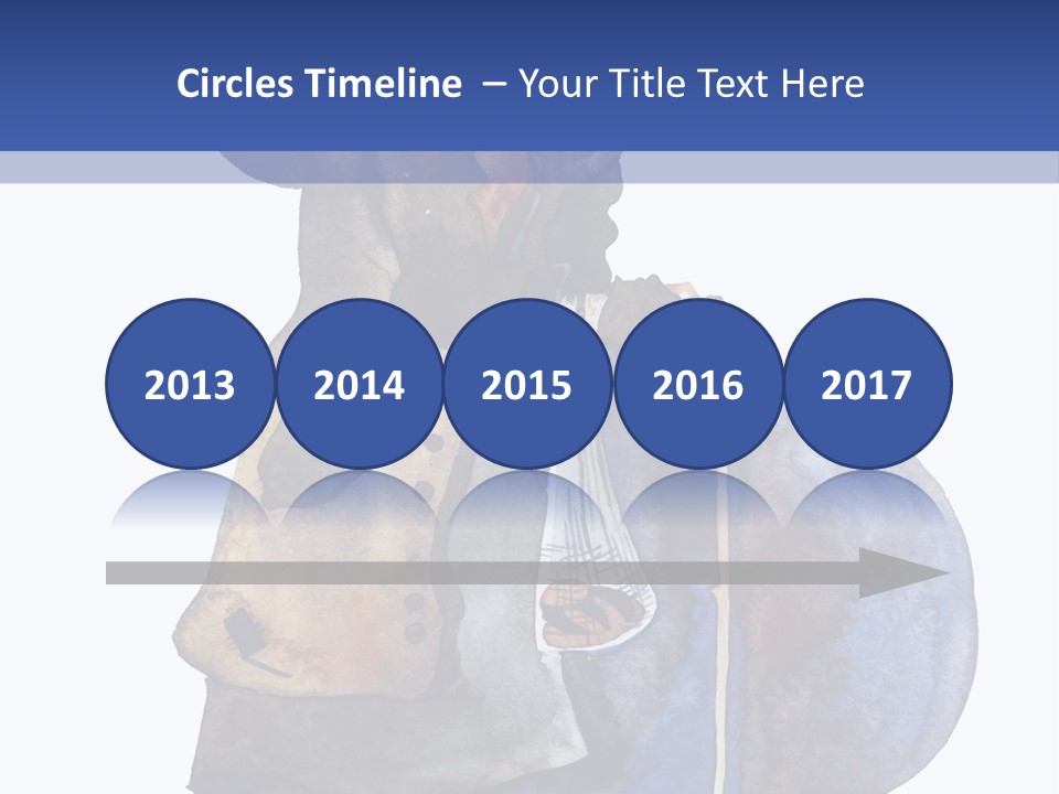 Steps Europe Blue PowerPoint Template