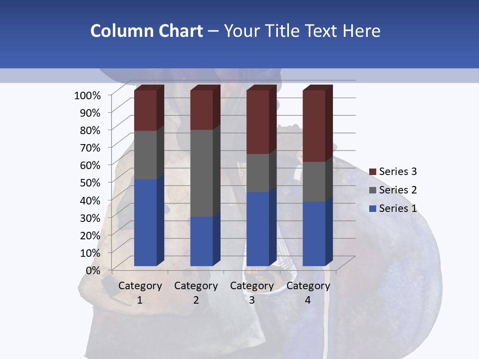 Steps Europe Blue PowerPoint Template