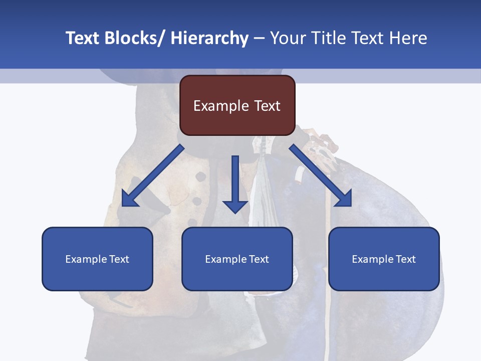 Steps Europe Blue PowerPoint Template