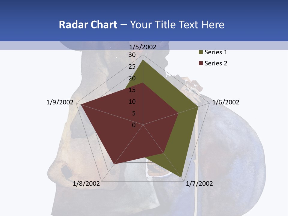 Steps Europe Blue PowerPoint Template