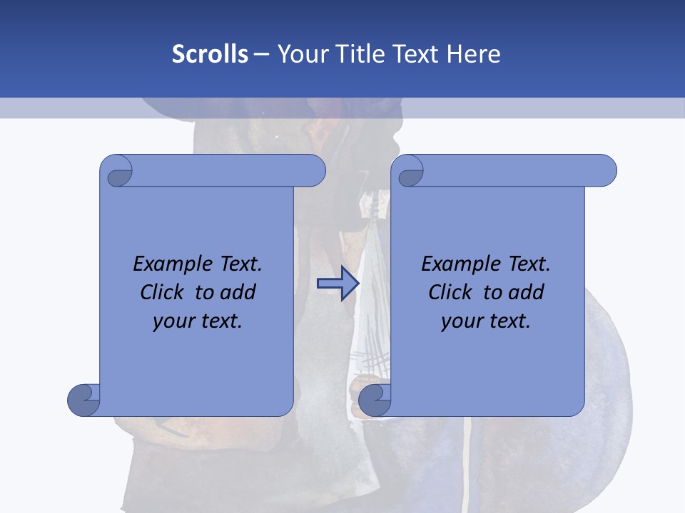Steps Europe Blue PowerPoint Template