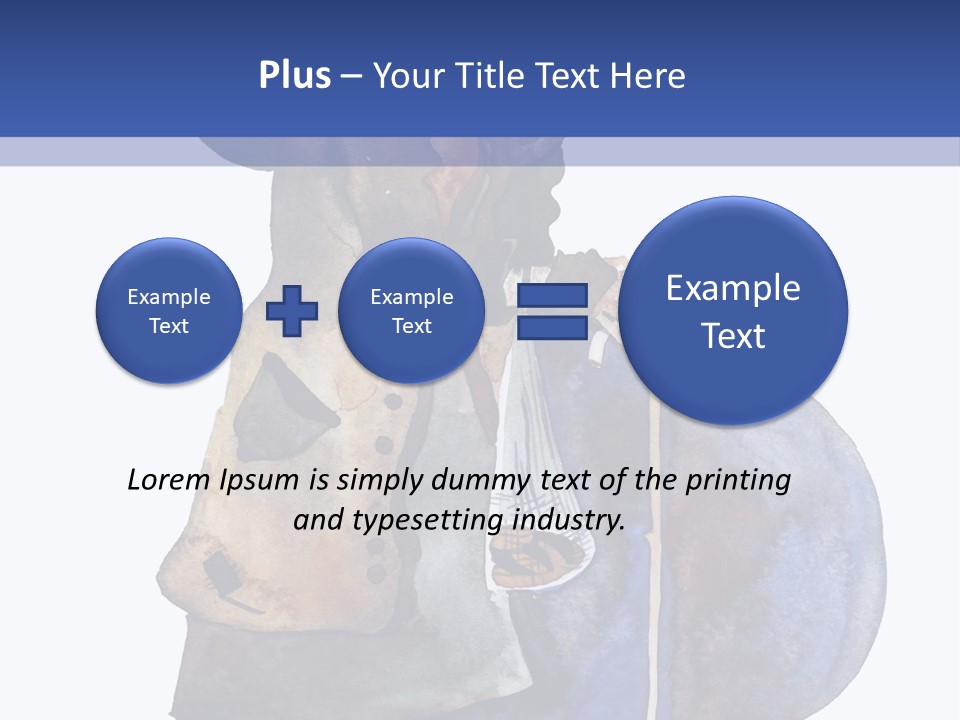 Steps Europe Blue PowerPoint Template