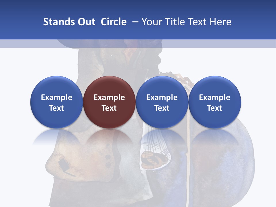 Steps Europe Blue PowerPoint Template