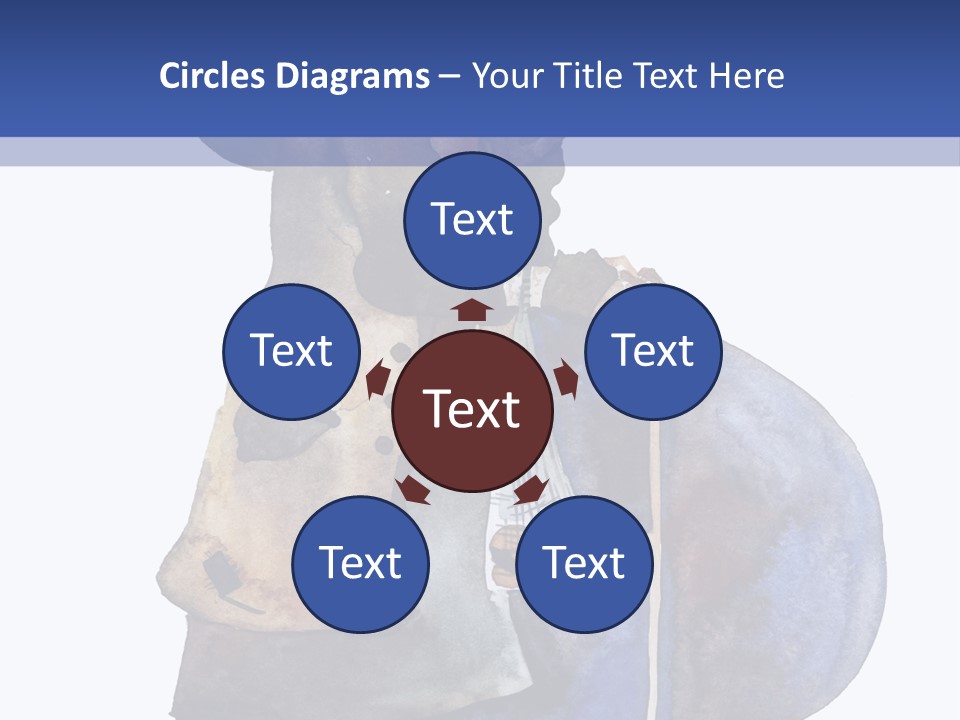 Steps Europe Blue PowerPoint Template