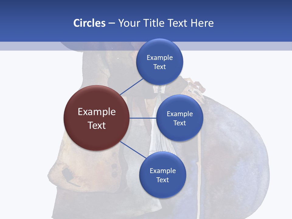 Steps Europe Blue PowerPoint Template