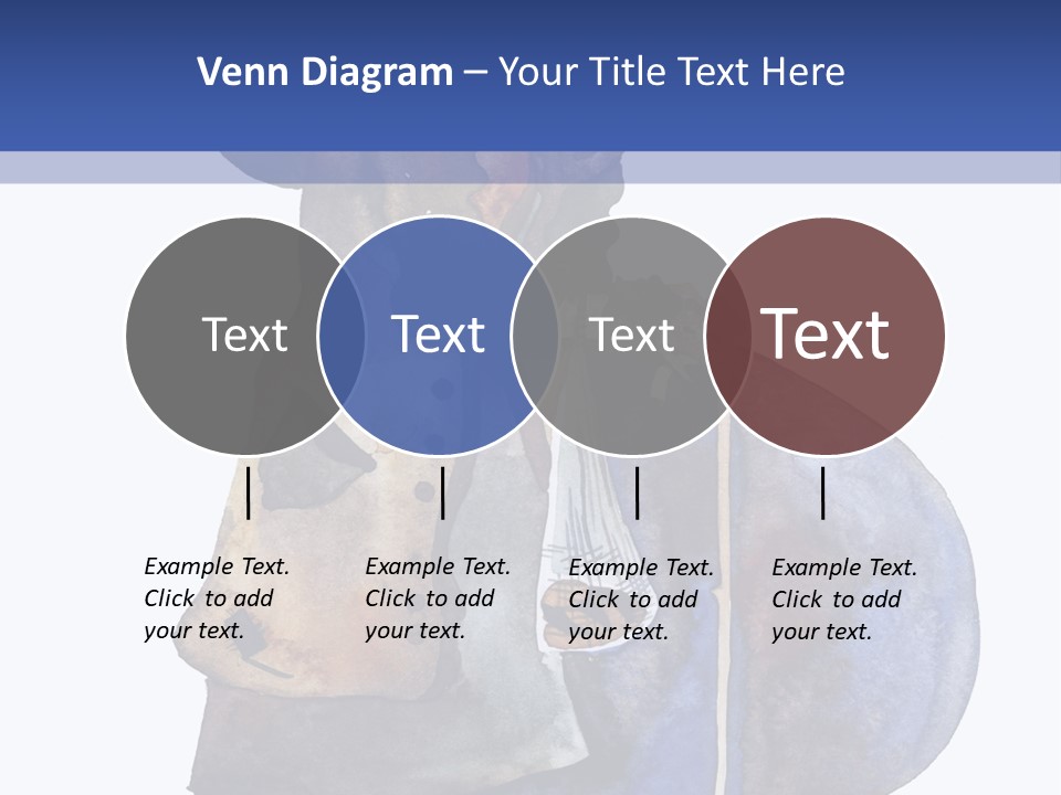Steps Europe Blue PowerPoint Template