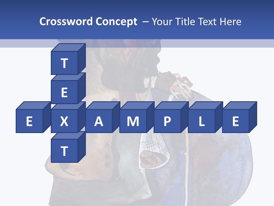 Steps Europe Blue PowerPoint Template