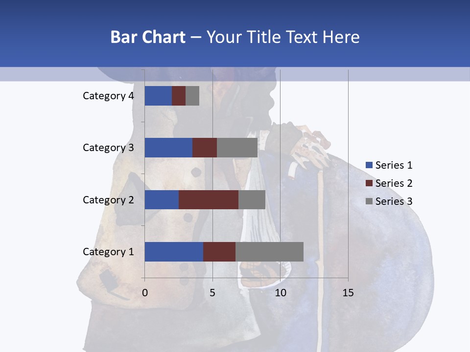 Steps Europe Blue PowerPoint Template