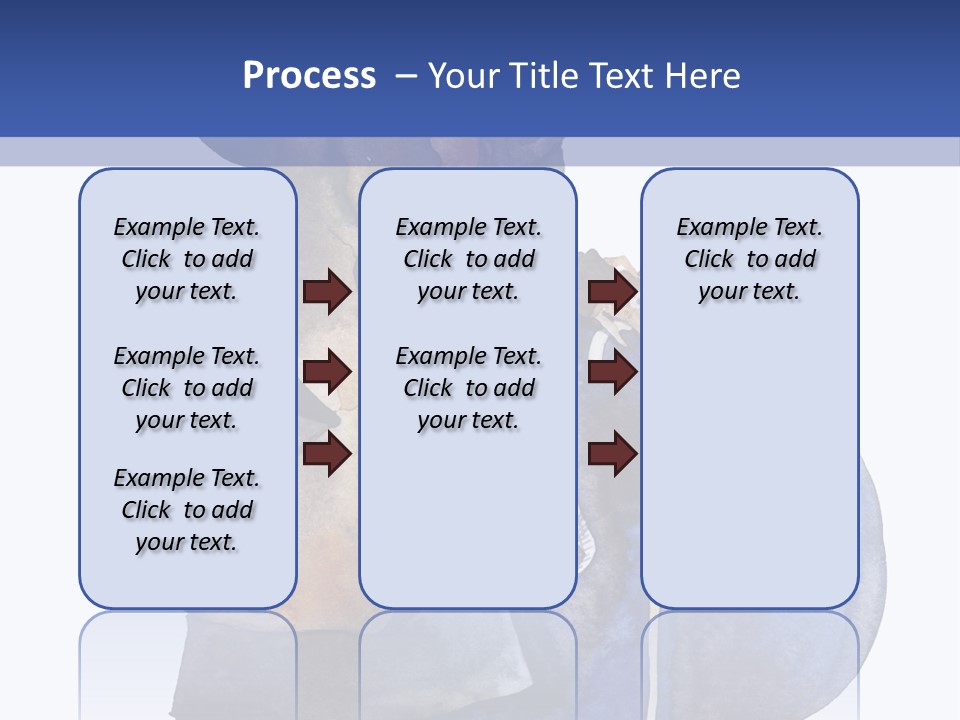 Steps Europe Blue PowerPoint Template