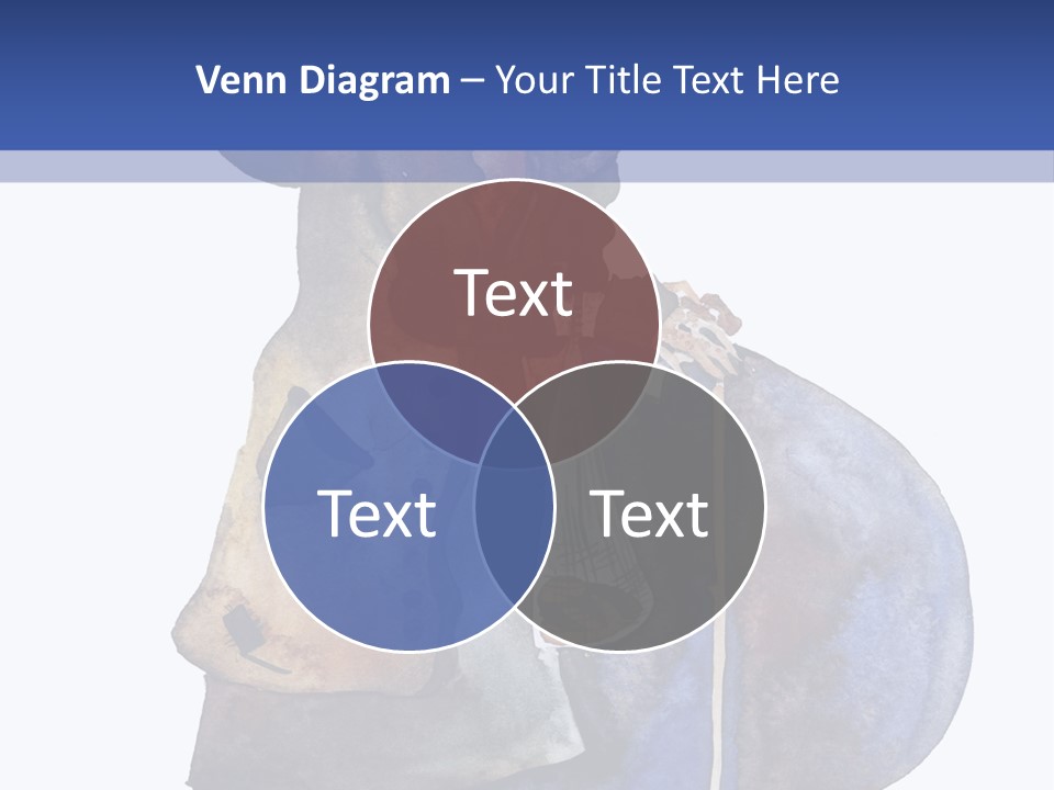 Steps Europe Blue PowerPoint Template