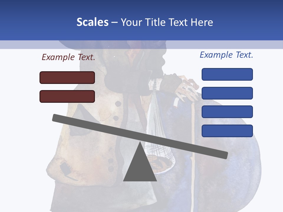 Steps Europe Blue PowerPoint Template