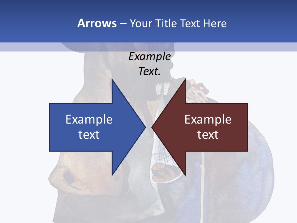 Steps Europe Blue PowerPoint Template