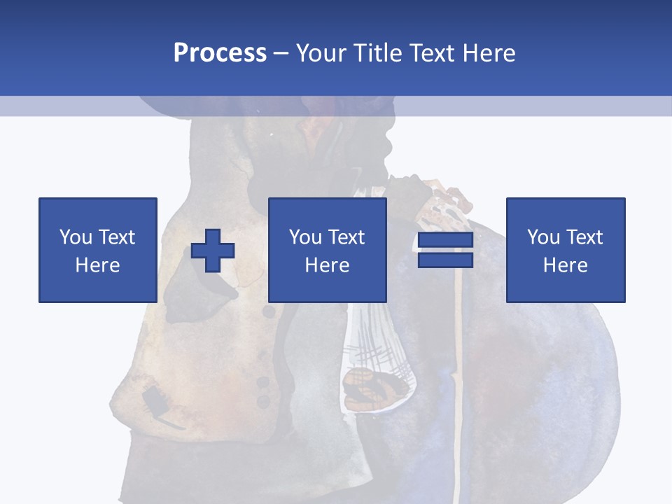 Steps Europe Blue PowerPoint Template