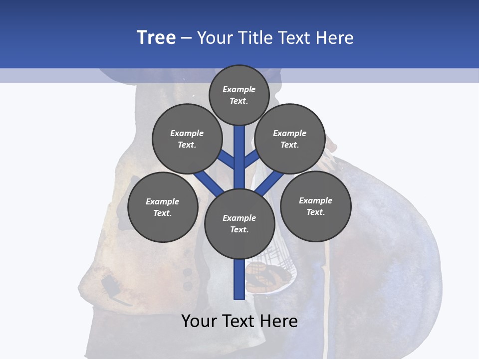 Steps Europe Blue PowerPoint Template