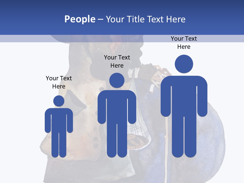 Steps Europe Blue PowerPoint Template