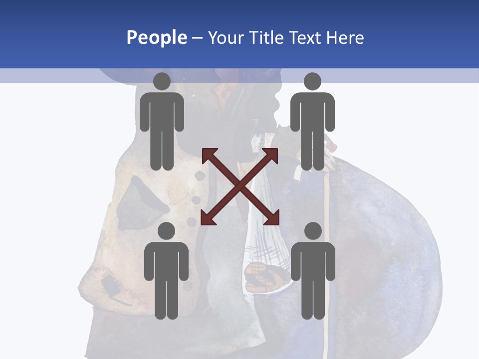 Steps Europe Blue PowerPoint Template