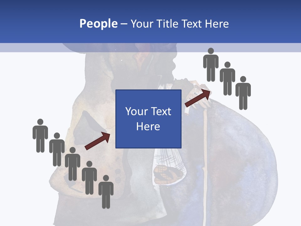 Steps Europe Blue PowerPoint Template