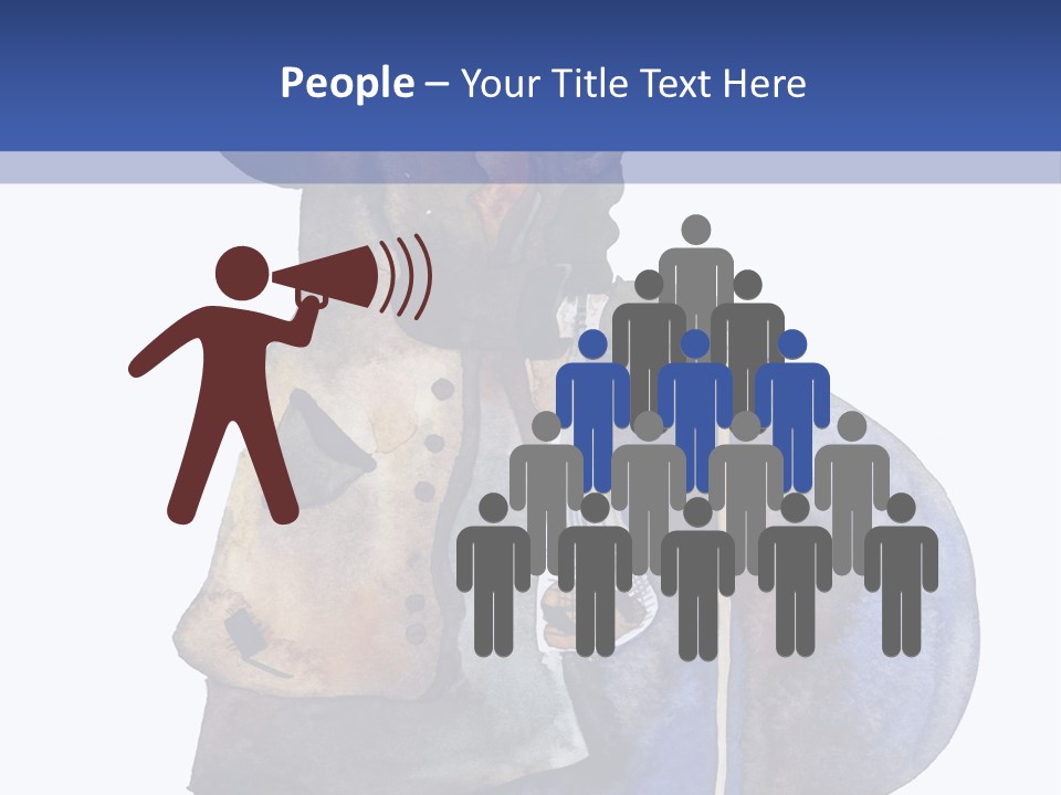 Steps Europe Blue PowerPoint Template