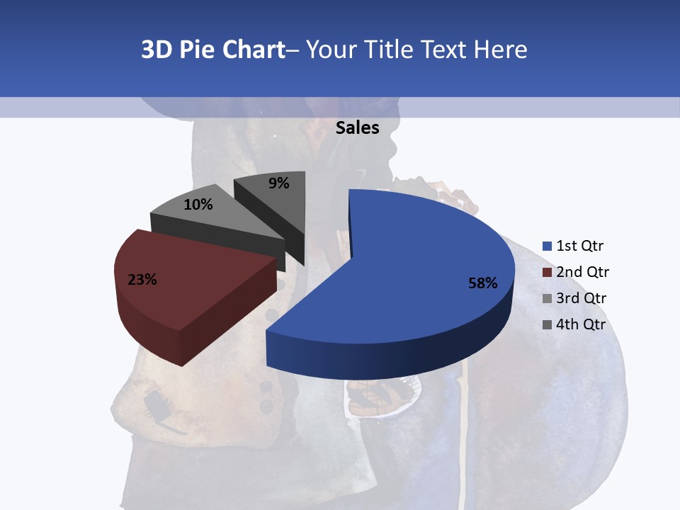 Steps Europe Blue PowerPoint Template