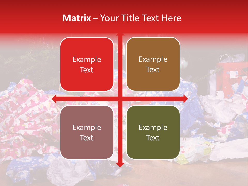 Christmas Tree Floor Torn PowerPoint Template