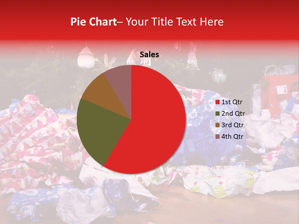 Christmas Tree Floor Torn PowerPoint Template