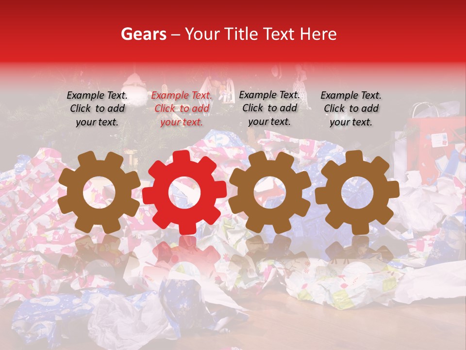 Christmas Tree Floor Torn PowerPoint Template