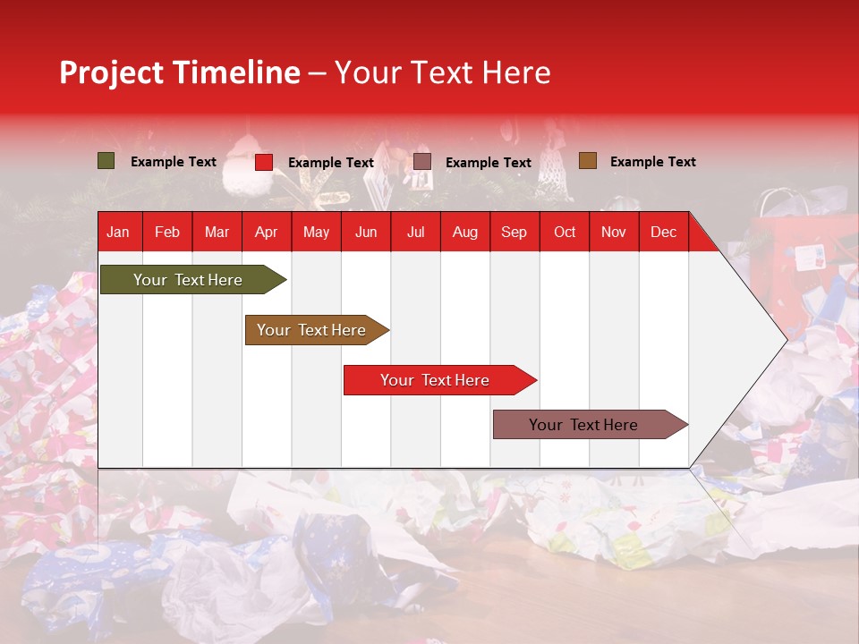Christmas Tree Floor Torn PowerPoint Template