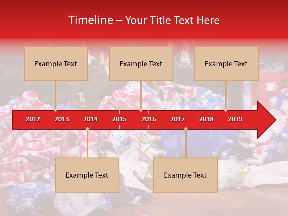 Christmas Tree Floor Torn PowerPoint Template