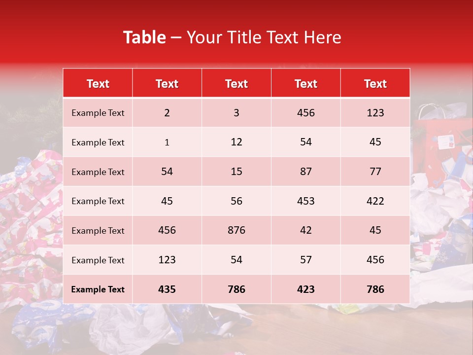 Christmas Tree Floor Torn PowerPoint Template