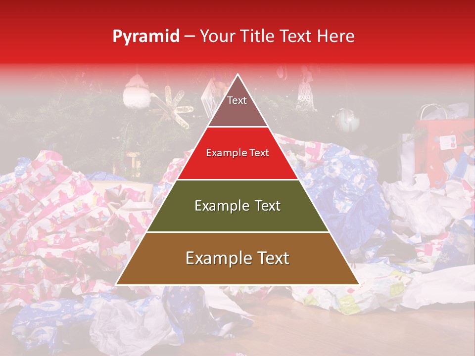 Christmas Tree Floor Torn PowerPoint Template