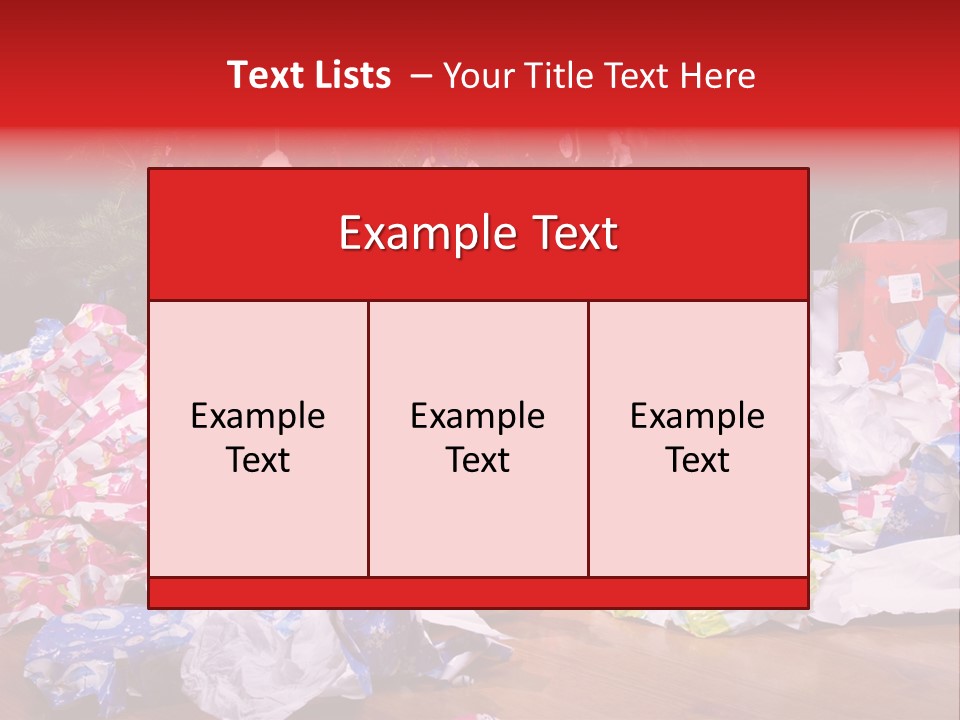Christmas Tree Floor Torn PowerPoint Template
