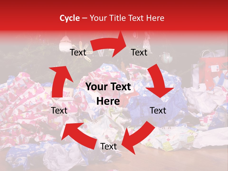 Christmas Tree Floor Torn PowerPoint Template
