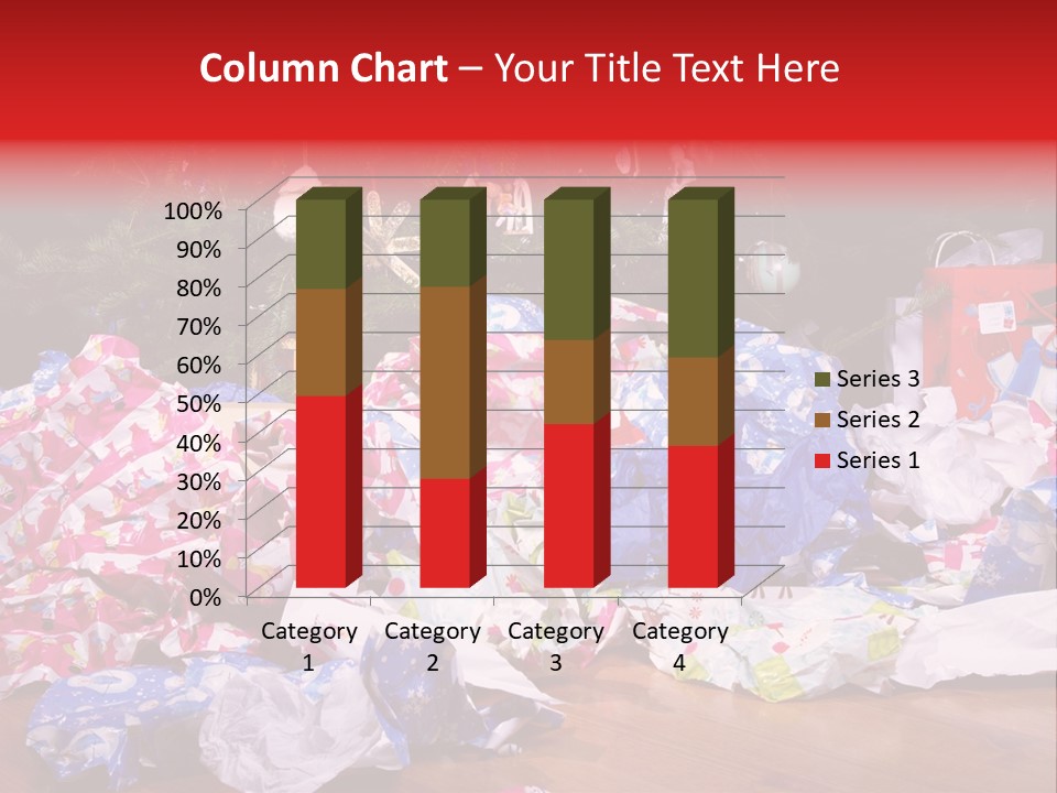 Christmas Tree Floor Torn PowerPoint Template