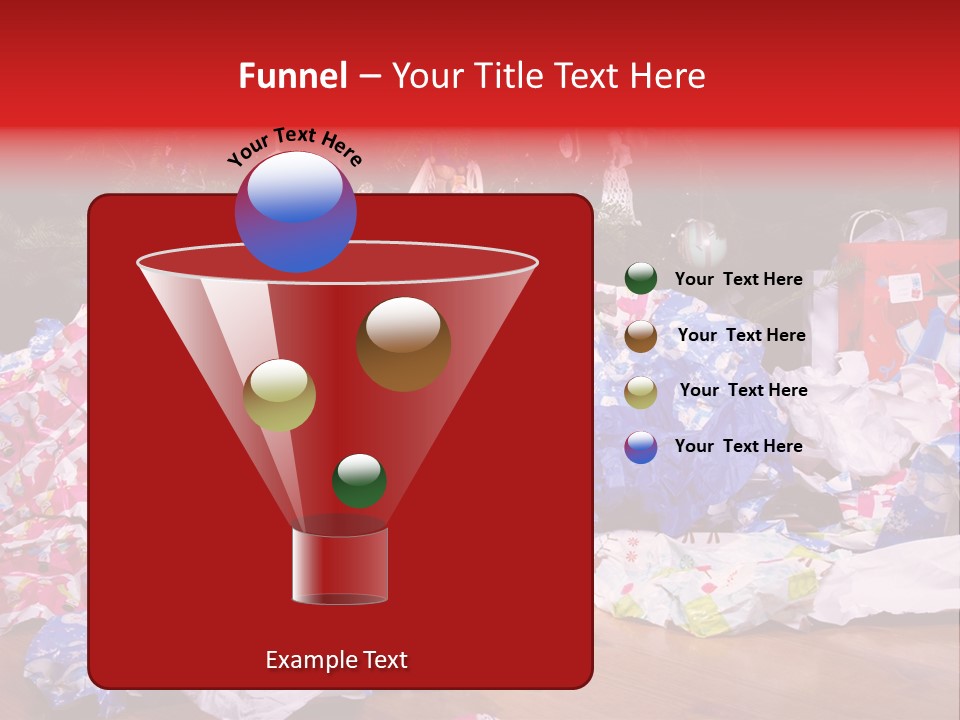 Christmas Tree Floor Torn PowerPoint Template