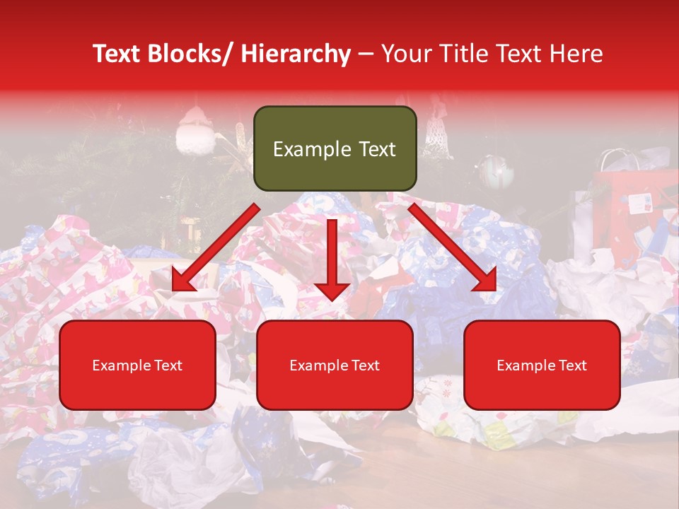 Christmas Tree Floor Torn PowerPoint Template