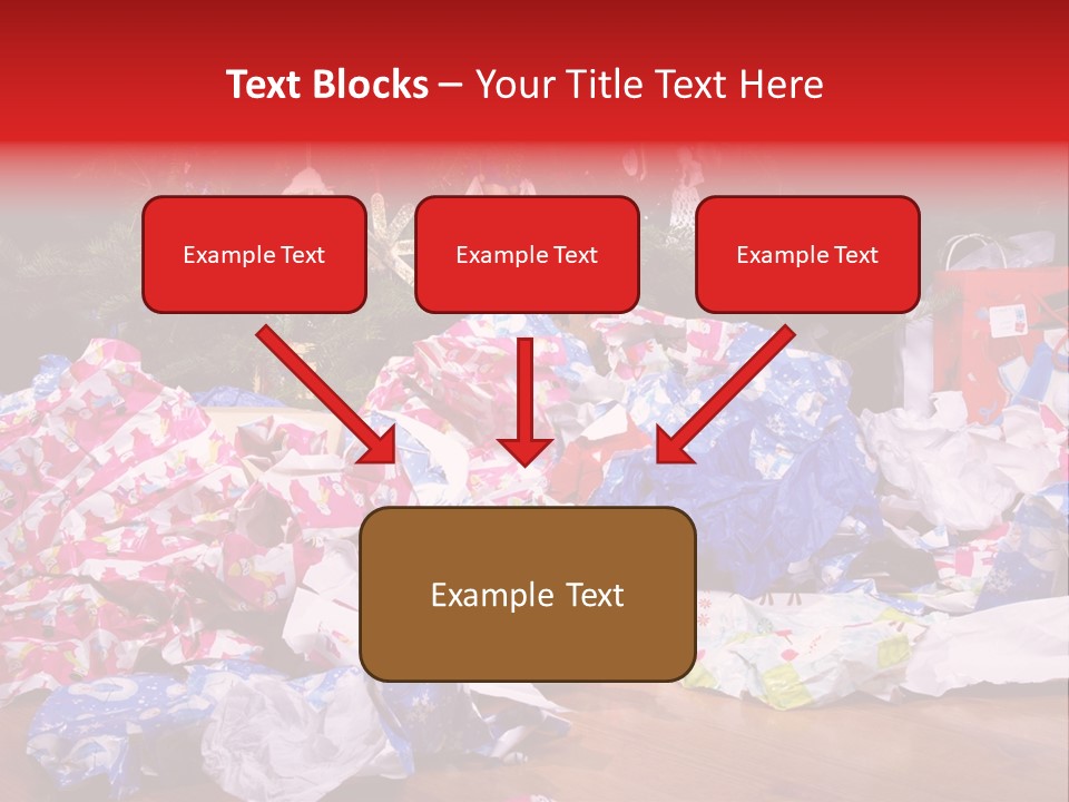 Christmas Tree Floor Torn PowerPoint Template