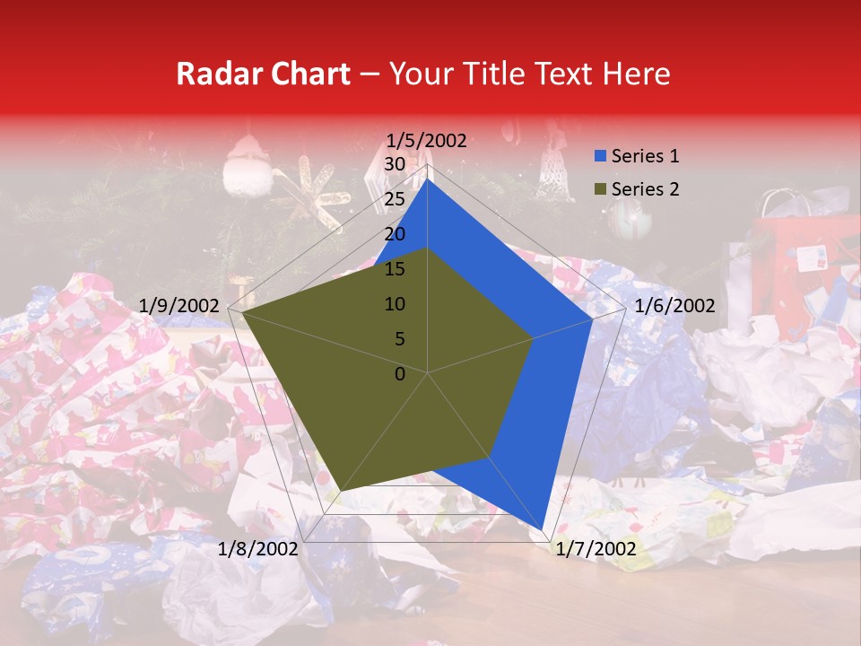 Christmas Tree Floor Torn PowerPoint Template