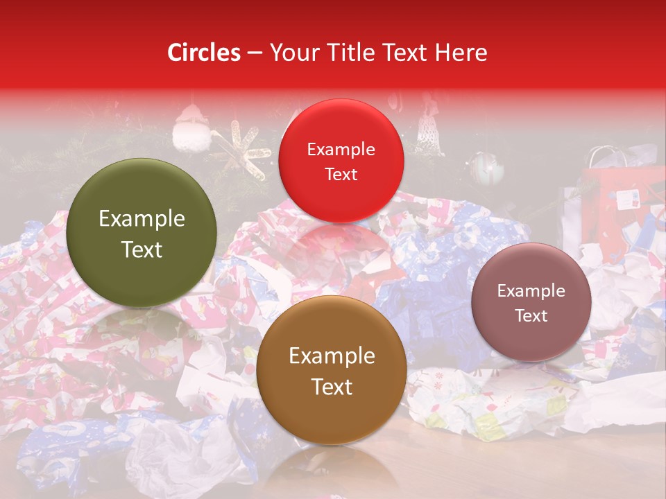 Christmas Tree Floor Torn PowerPoint Template