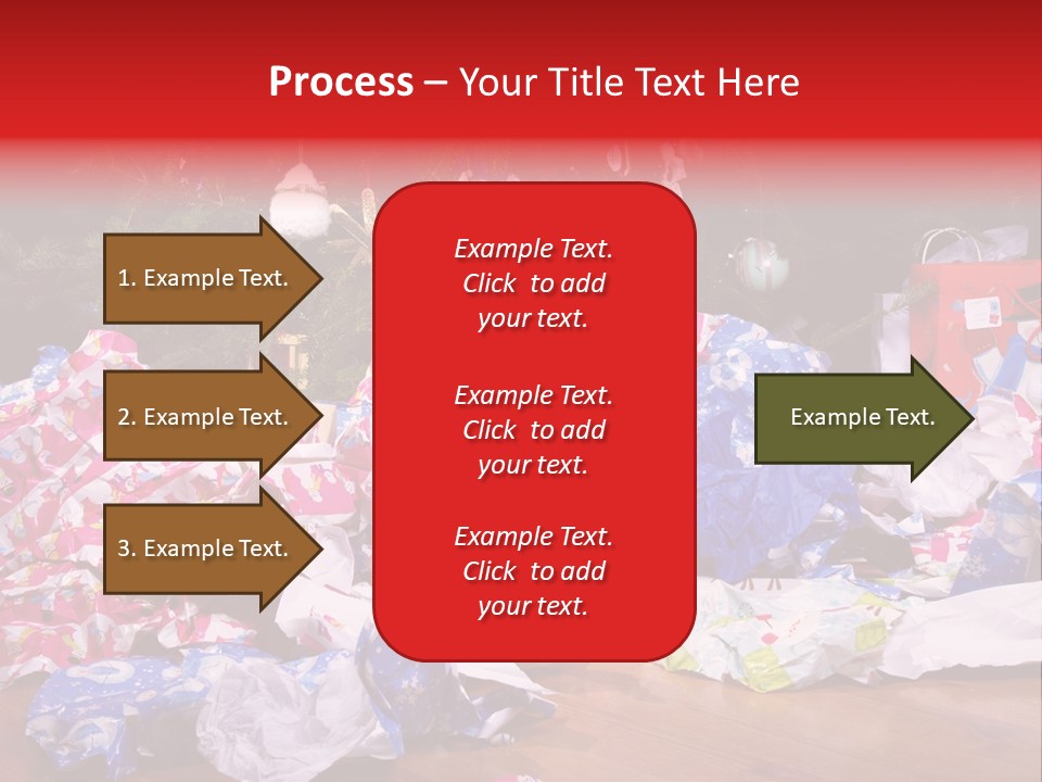 Christmas Tree Floor Torn PowerPoint Template