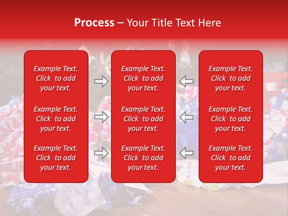 Christmas Tree Floor Torn PowerPoint Template