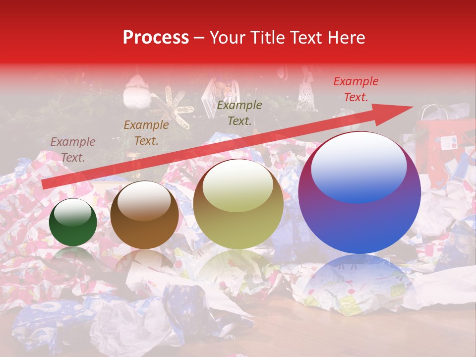 Christmas Tree Floor Torn PowerPoint Template