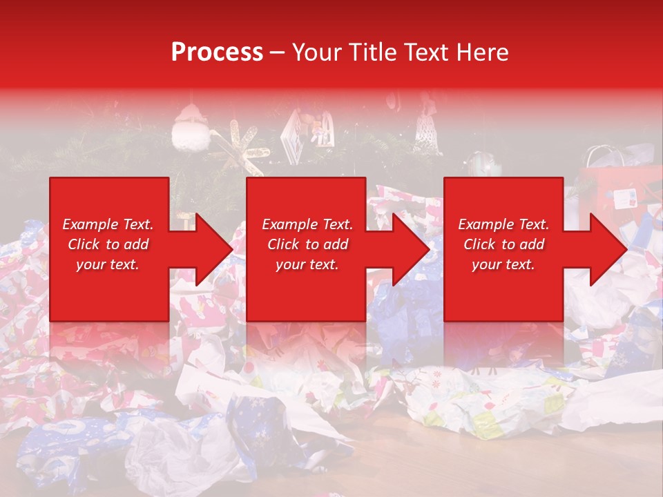 Christmas Tree Floor Torn PowerPoint Template