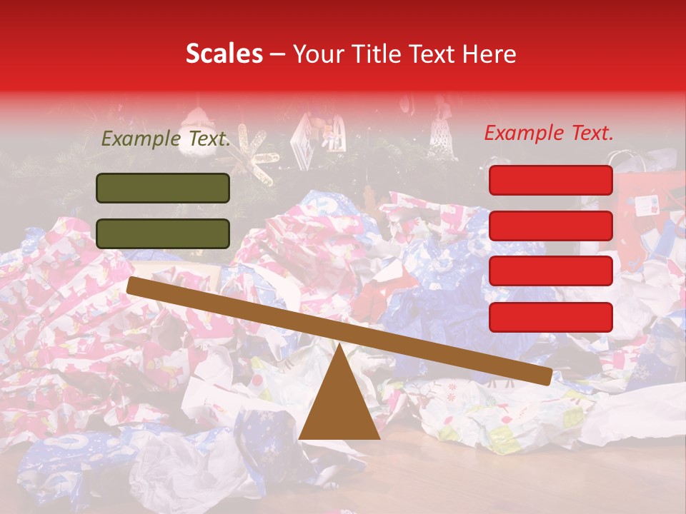 Christmas Tree Floor Torn PowerPoint Template