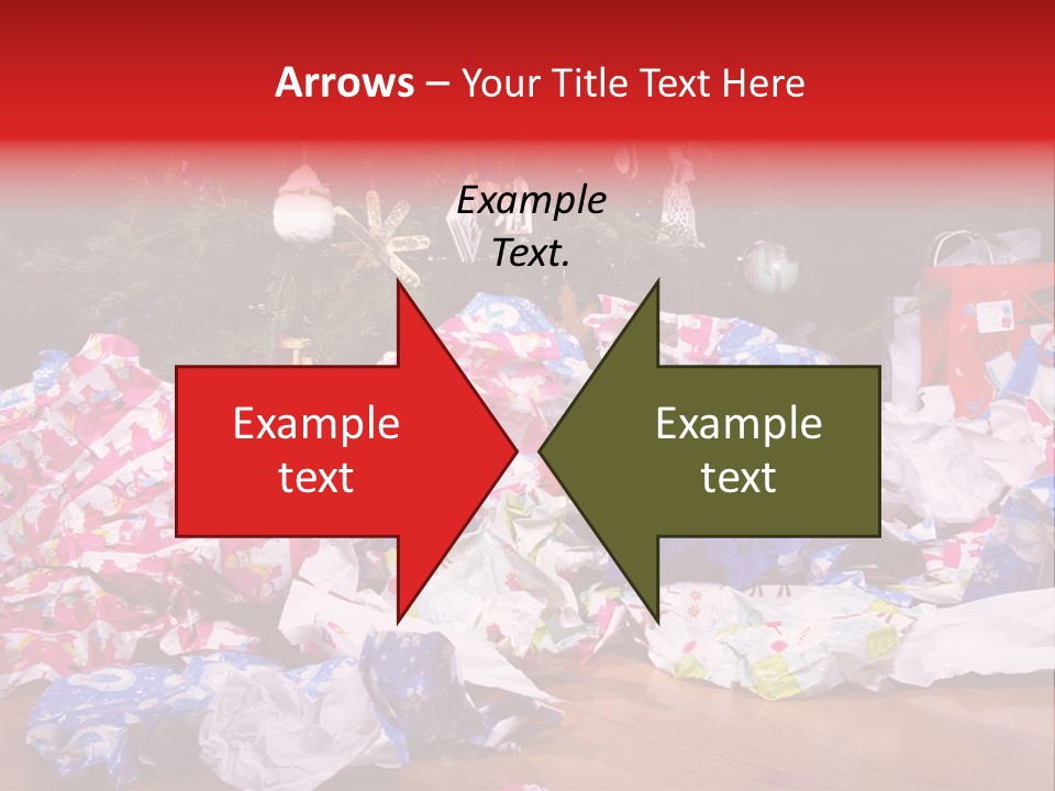 Christmas Tree Floor Torn PowerPoint Template