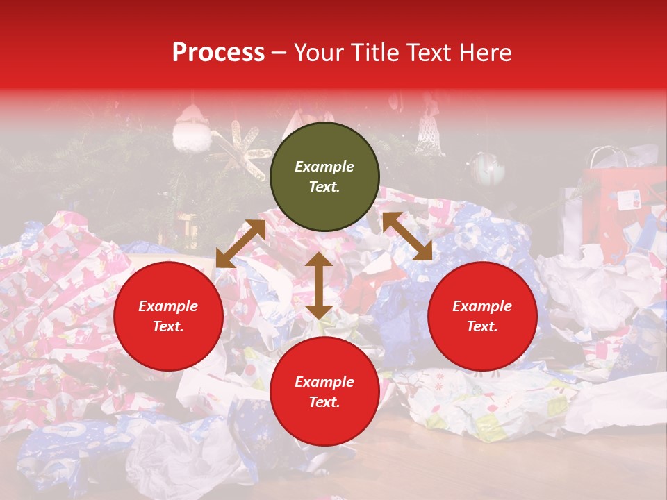 Christmas Tree Floor Torn PowerPoint Template